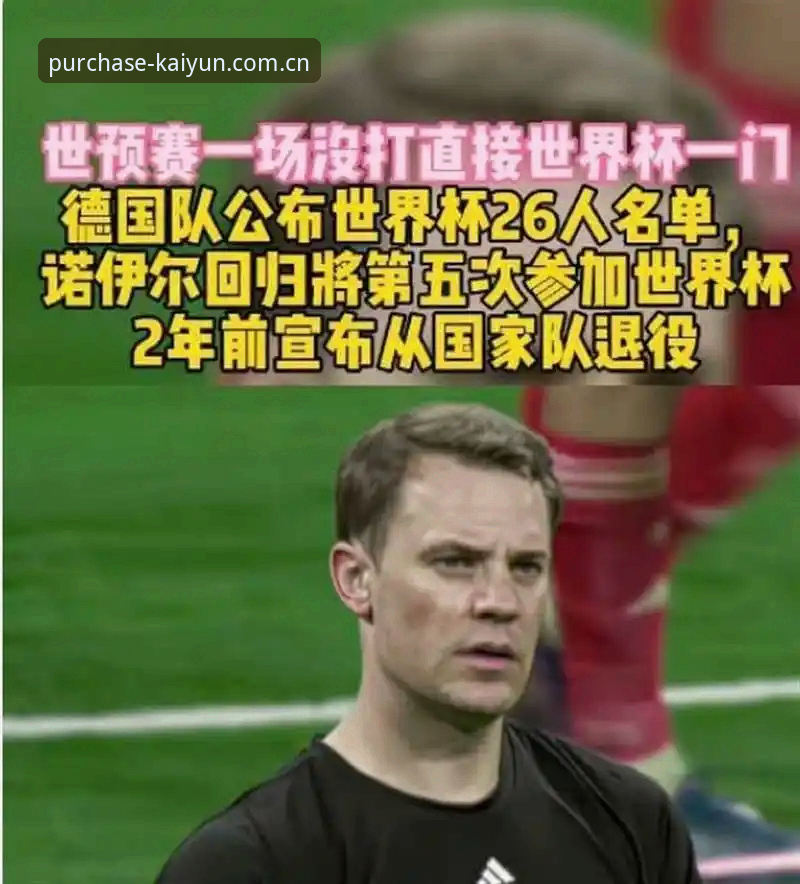 德国队世界杯大名单最新动态:诺伊尔时隔2年回归,40岁传奇第5次出征